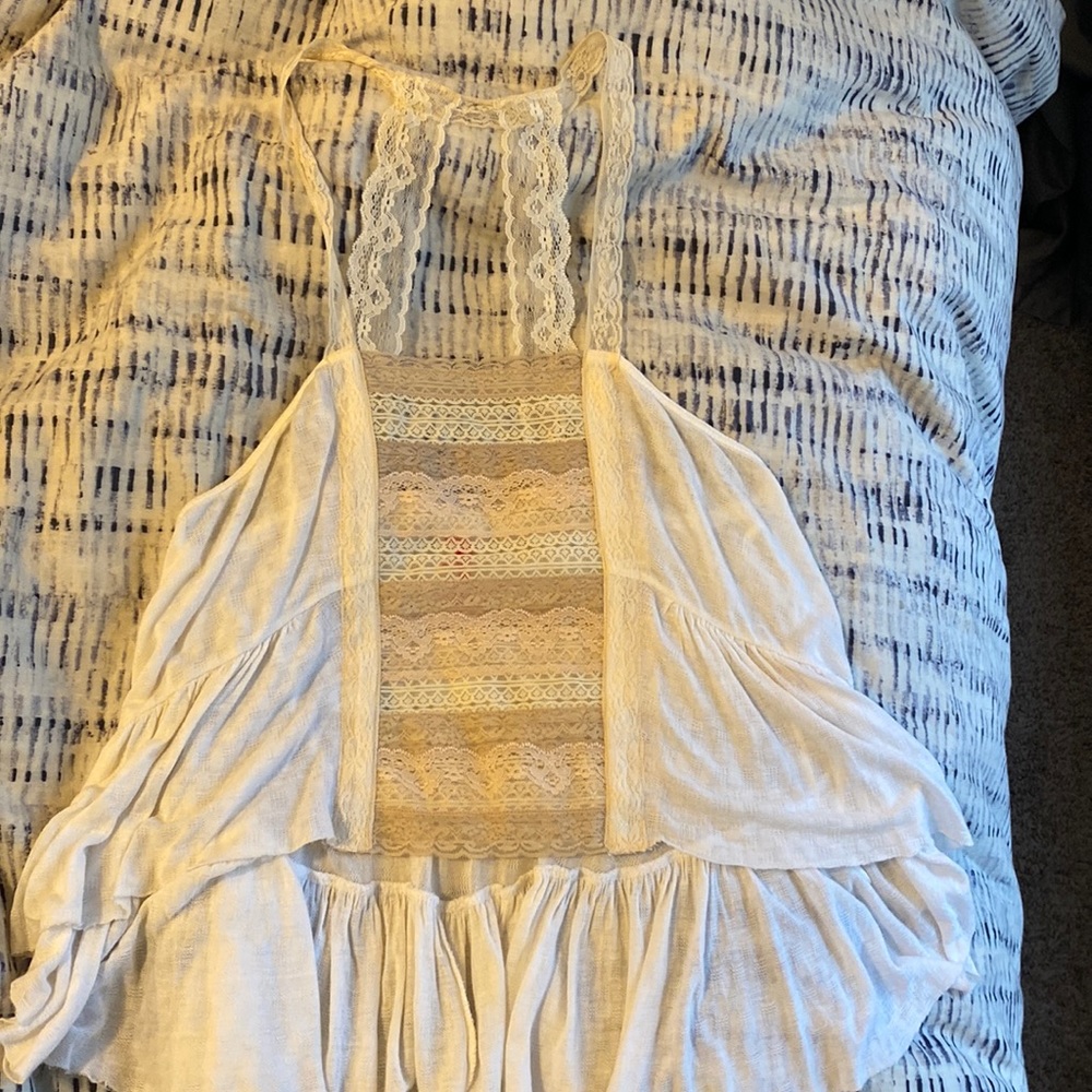 Free people crop top with high low back